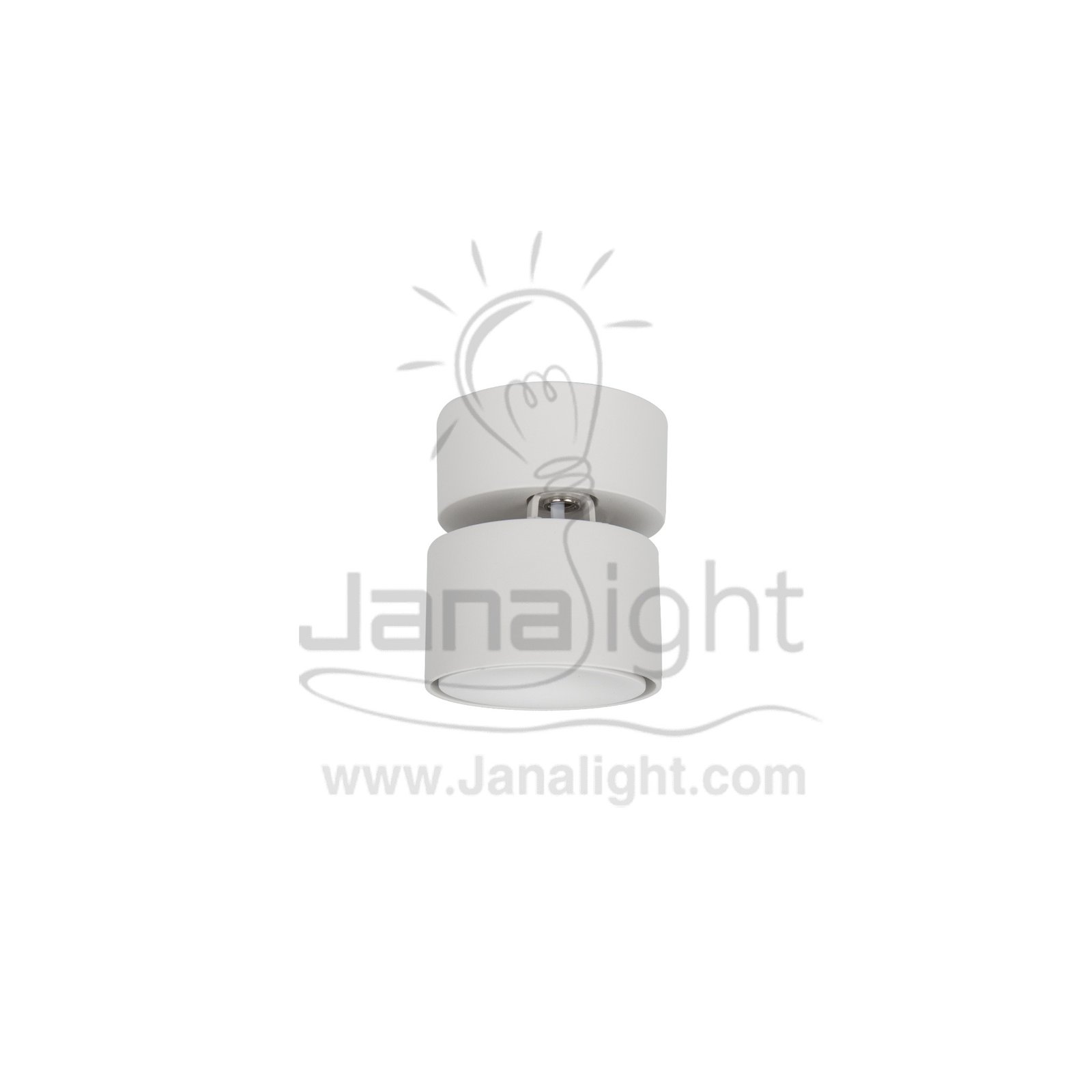 سبوت لايت سلندر12 وات مفرد اسود وورم cylinder downlight frame Moving black worm 12w